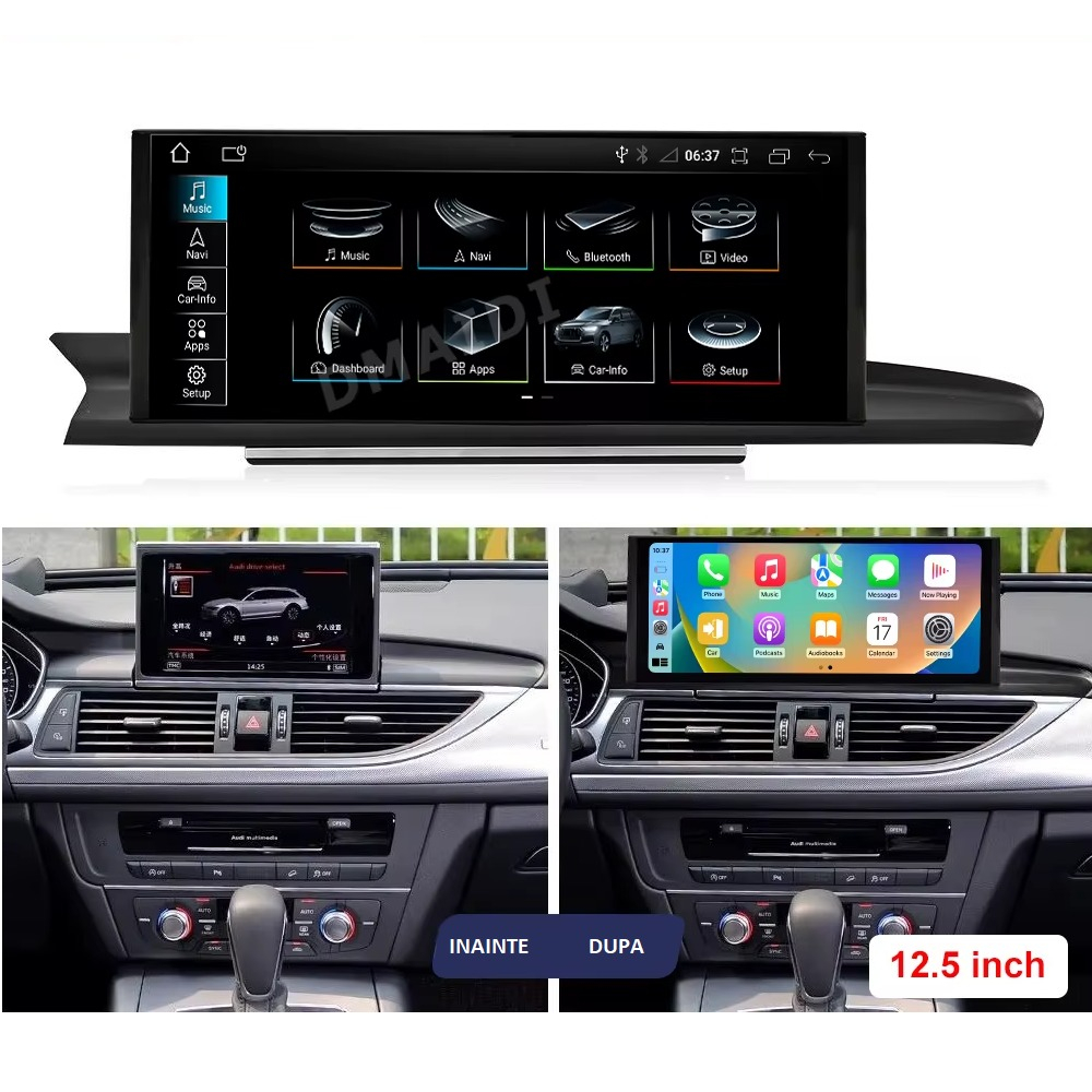 Navigație Audi A6 C7 (2009-2018) Android, Ecran 12.5 inch, 8GB RAM, 128GB – Performanță și design modern [4]