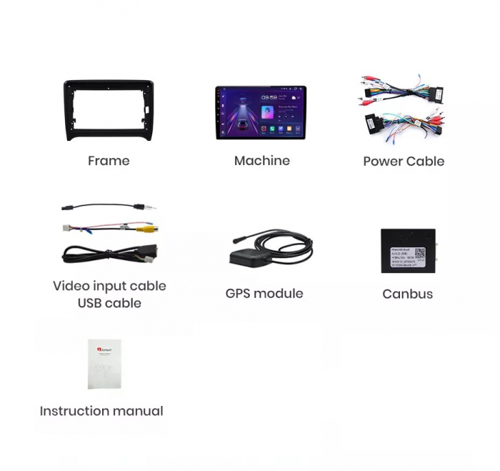 Navigatie audi TT 2006-2014, Android 12, 1GB RAM 32GB, google maps, youtube, waze, wifi, bluetooth [4]