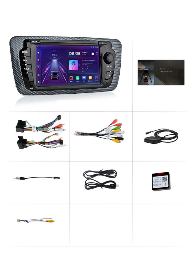 Navigatie Seat Ibiza 6J 2009-2013, Android, 4GB RAM 64GB, carplay / android auto [4]