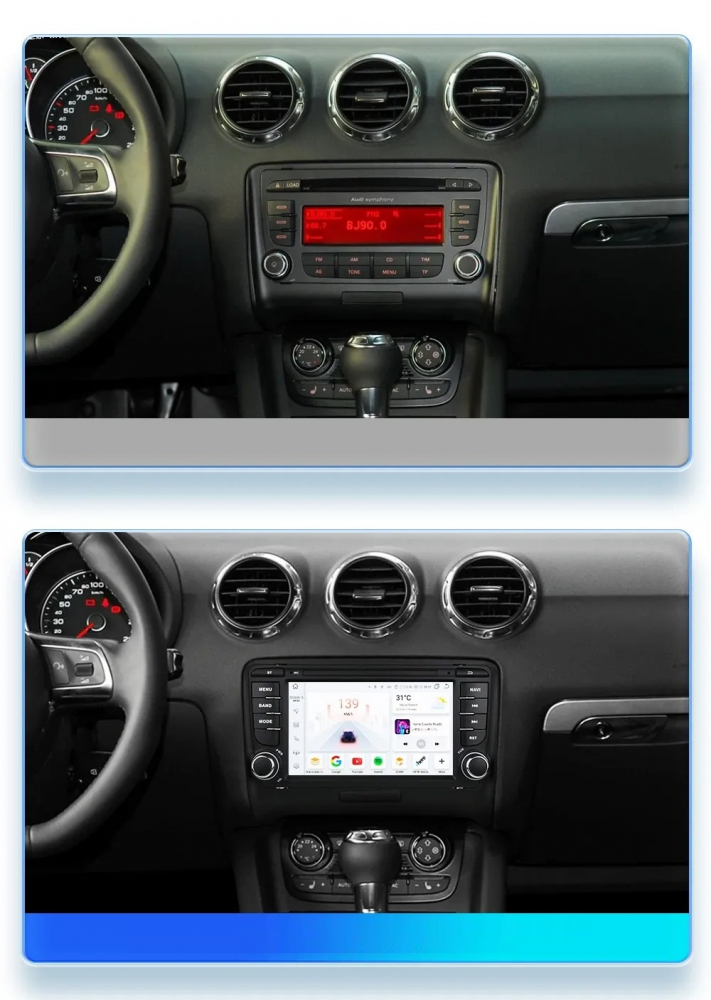 Navigatie audi TT (2006-2014), Android 12, 2GB RAM 64GB [2]