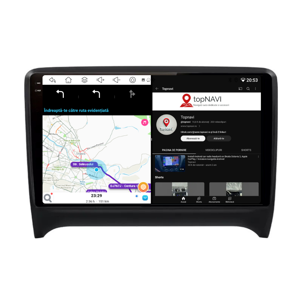 Navigatie Audi TT (2006-2014), Android, Ecran 9 inch, 6GB RAM 128GB, 8-core [4]