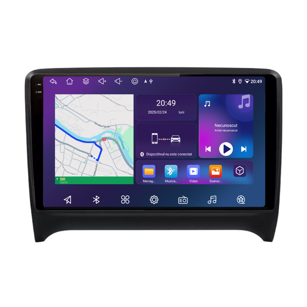 Navigatie Audi TT (2006-2014), Android, Ecran 9 inch, 4GB RAM 64GB, 8-core [3]