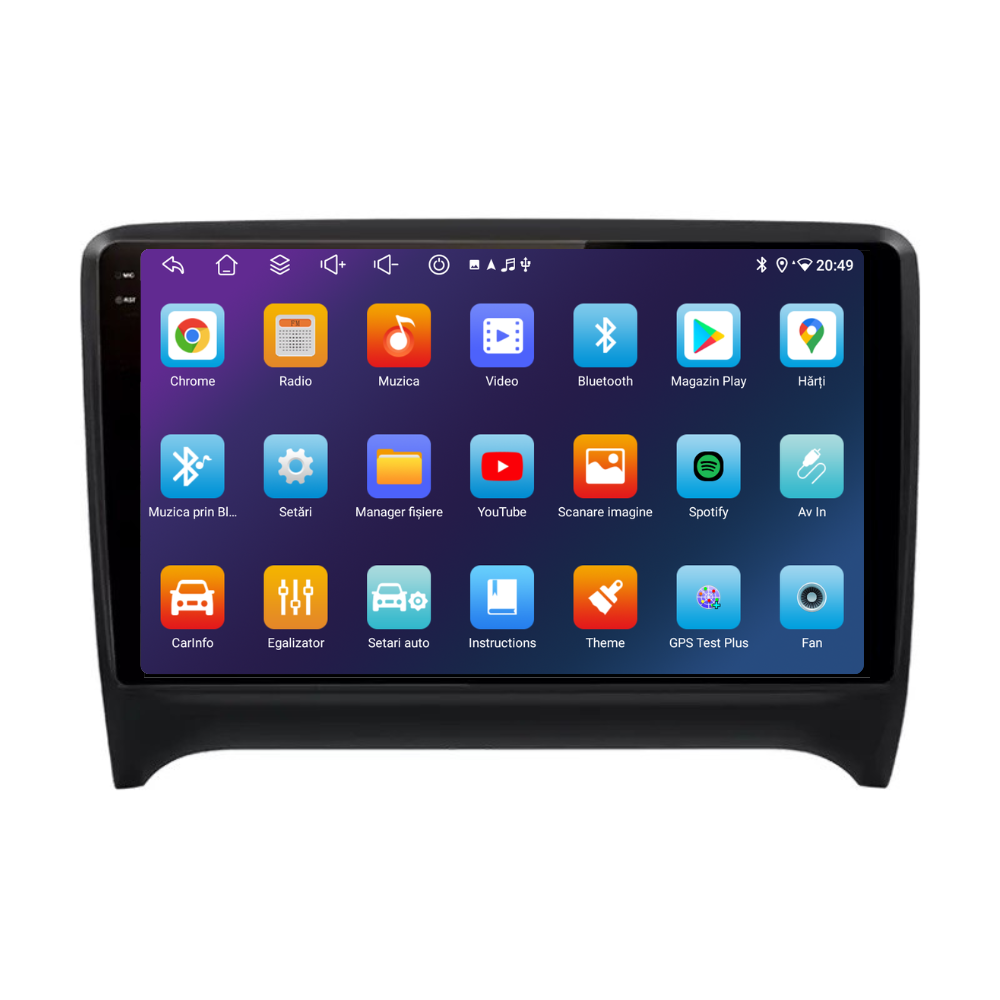 Navigatie Audi TT (2006-2014), Android, Ecran 9 inch, 6GB RAM 128GB, 8-core [5]