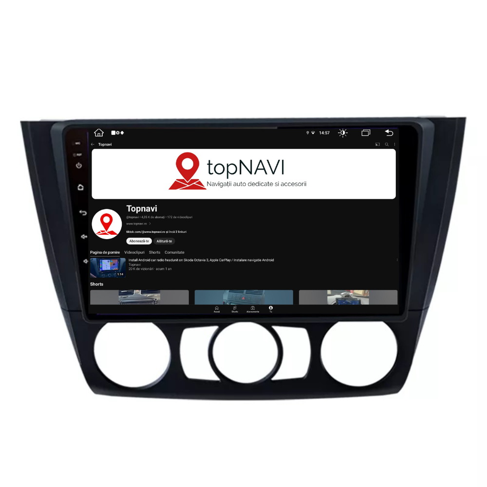 Navigatie BMW Seria 1 E82 E88 E81 E87 2004-2011, Android 12, 1GB RAM 32GB, waze, youtube, google maps,bluetooth [2]