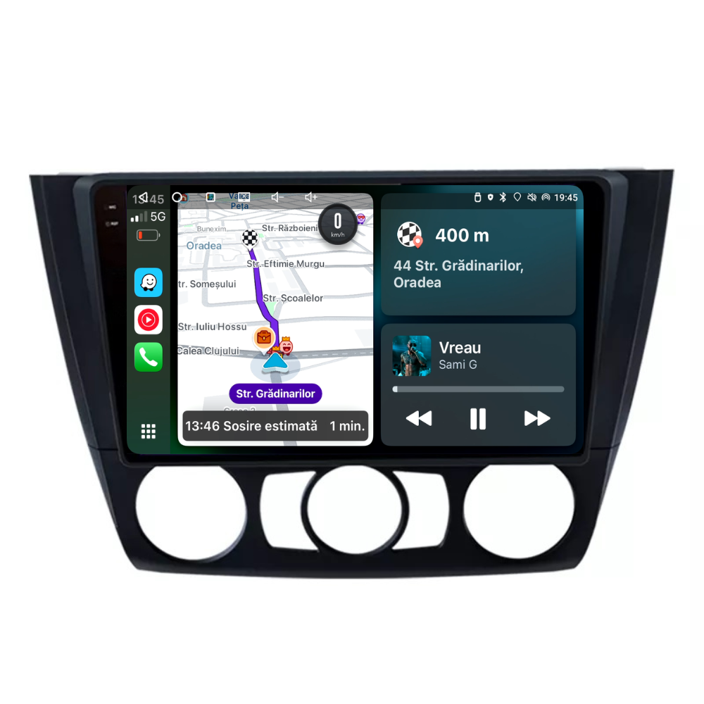 Navigatie Bmw Seria 1 E87 / E88 (2004-2011), Android, Ecran 9 inch, 6GB RAM 128GB, 8-core [2]