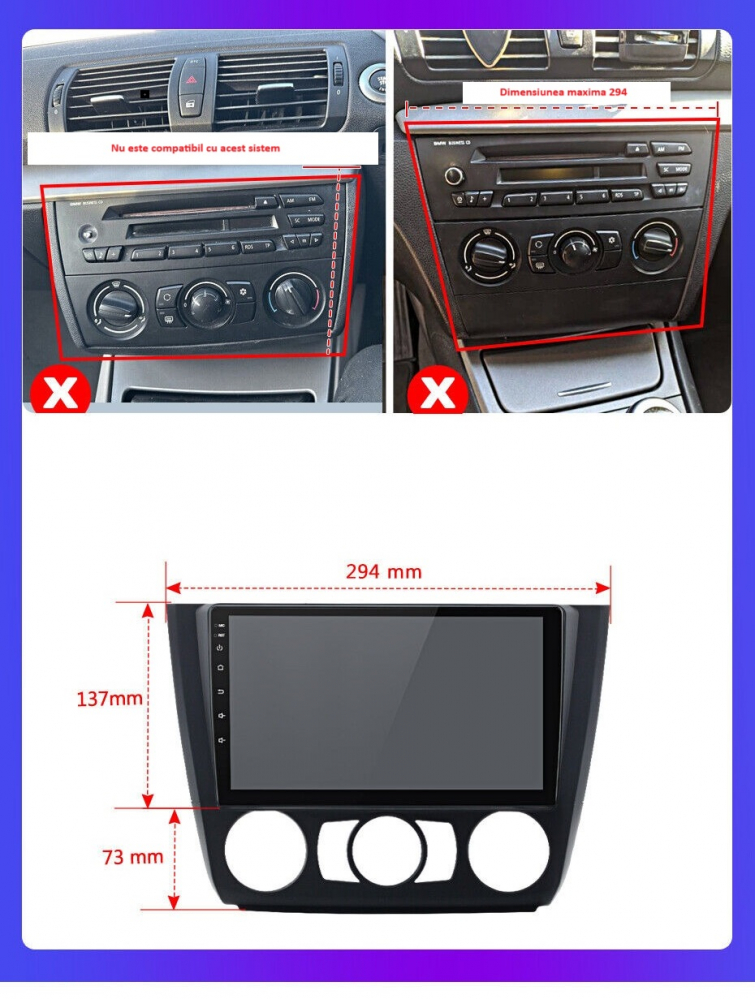 Navigatie Bmw Seria 1 E87 / E88 (2004-2011), Android, Ecran 9 inch, 6GB RAM 128GB, 8-core [6]
