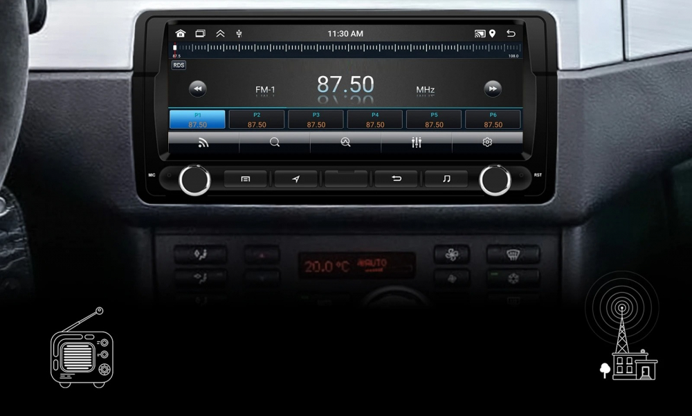 Navigatie Bmw seria 3 E46 (1998-2006), 2GB RAM 64GB, ecran 8.8 inch [4]