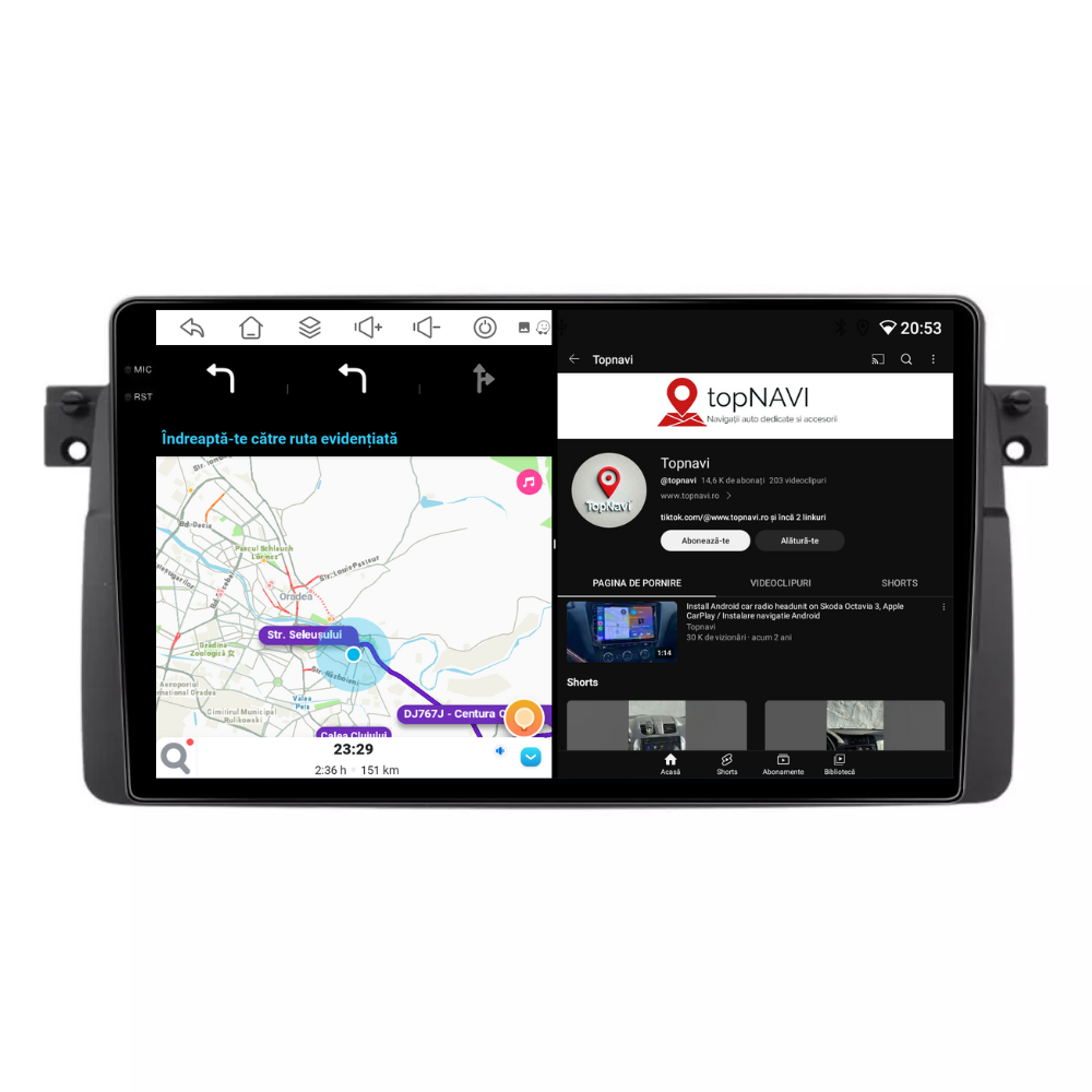 Navigatie BMW E46 (1998-2006), Android, Ecran 9 inch, 6GB RAM 128GB, 8-core [4]