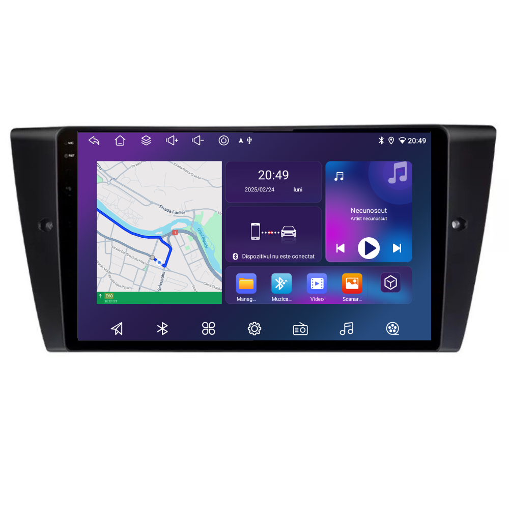 Navigatie BMW Seria 3 (2004-2012), Android, Ecran 9 inch, 6GB RAM 128GB, 8-core [1]