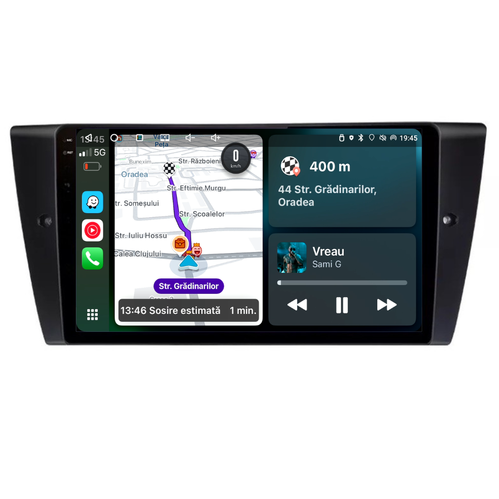 Navigatie BMW Seria 3 (2004-2012), Android, Ecran 9 inch, 6GB RAM 128GB, 8-core [3]