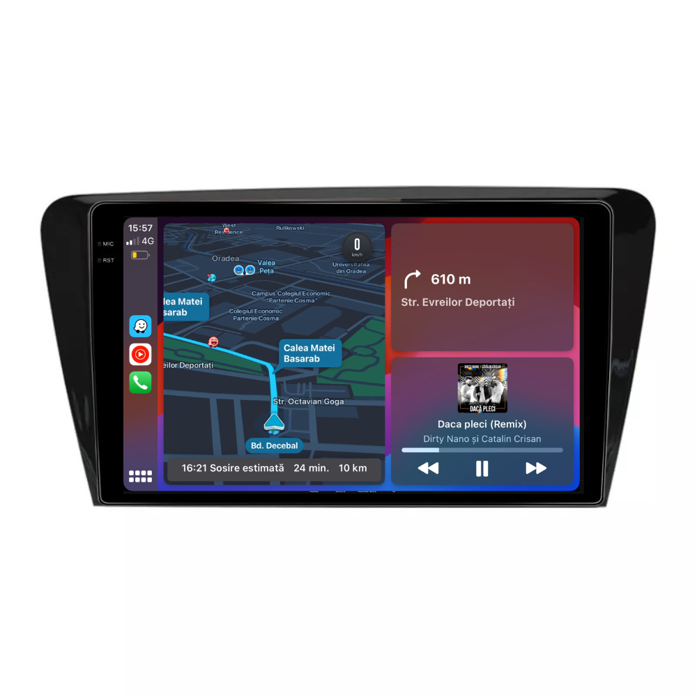 Navigatie Skoda Octavia 3 2013-2018, Android 13,Ecran 2K, 4GB RAM 64GB, Octa Core, carplay /android auto [4]