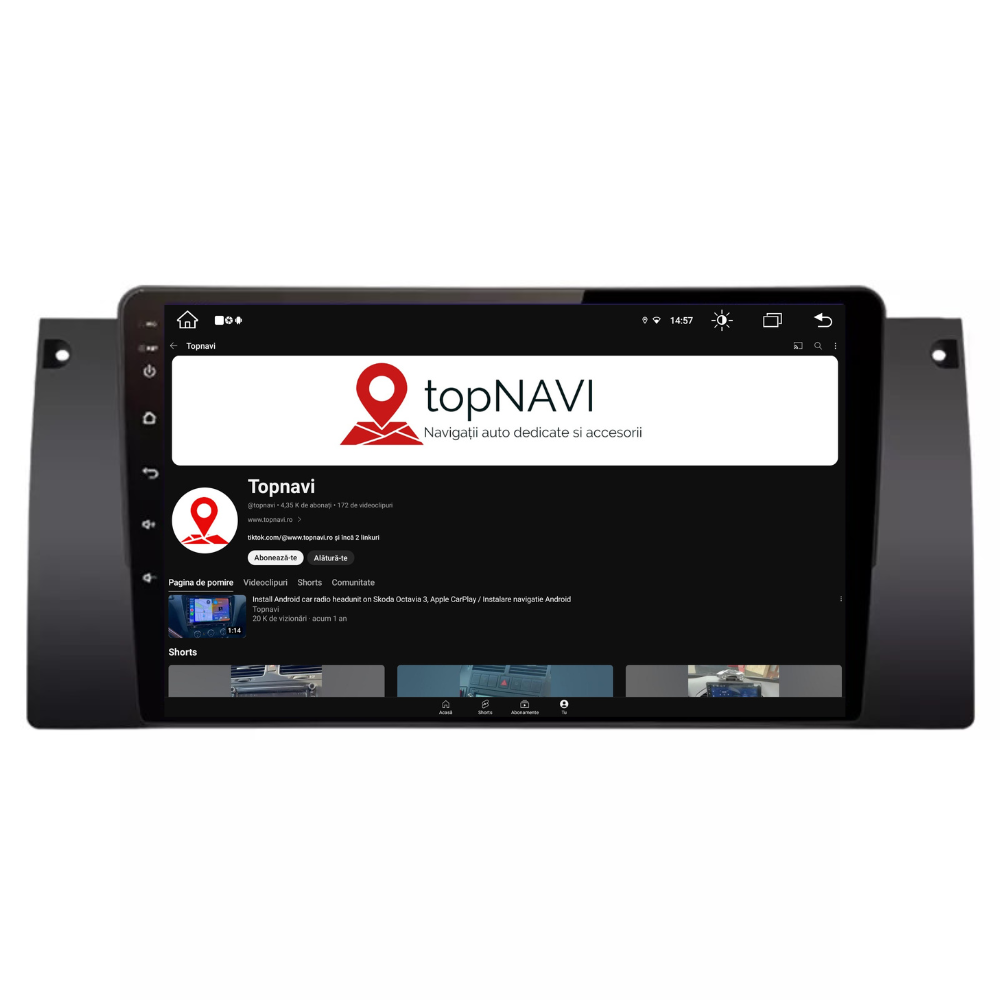 Navigatie bmw seria 5 e39, X5 E53, Android 12, 1GB RAM 32GB, 9 inch, wifi, google maps, waze, youtube [2]