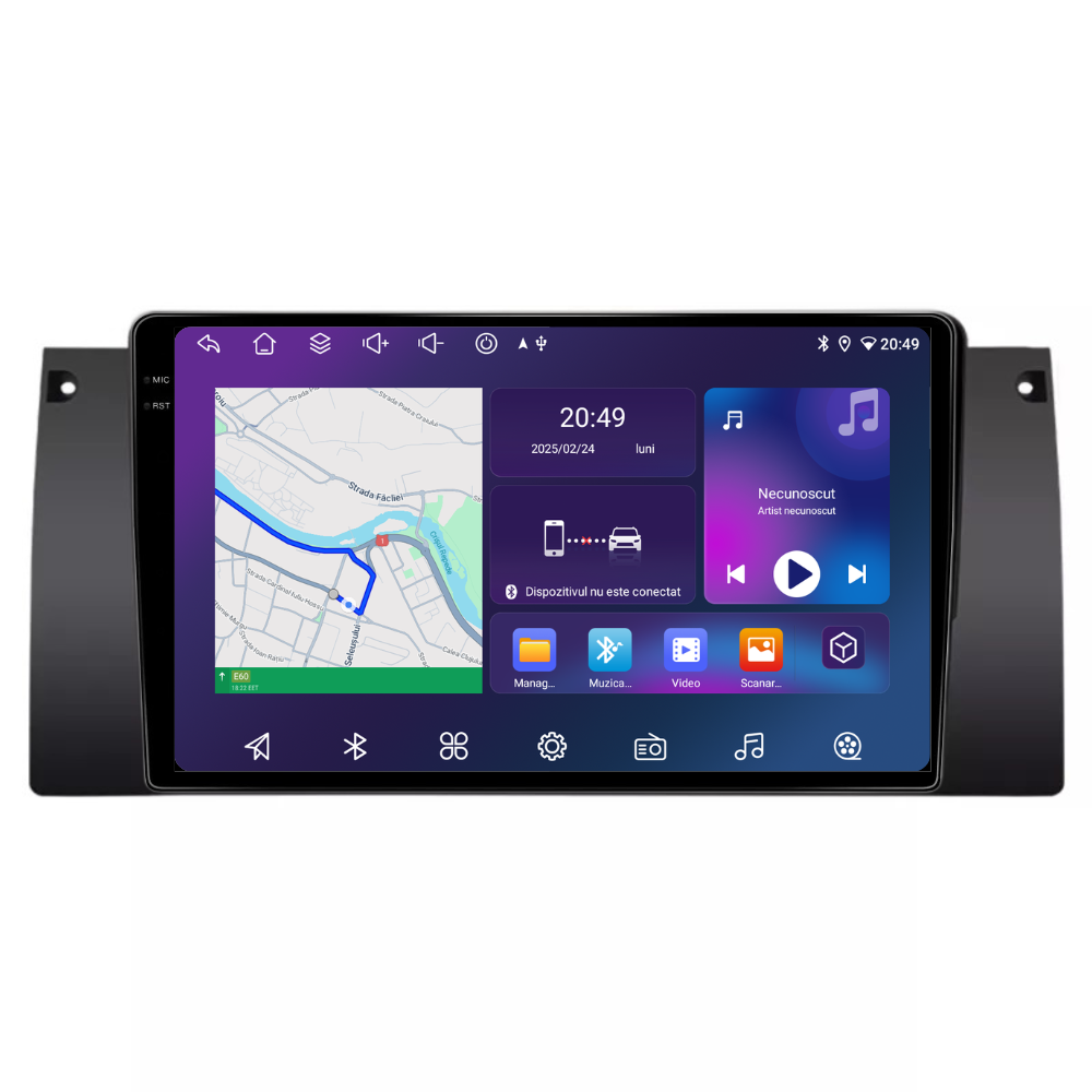 Navigatie Bmw Seria 5 E39 (1995-2004), Android, Ecran 9 inch, 4GB RAM 64GB, 8-core [3]