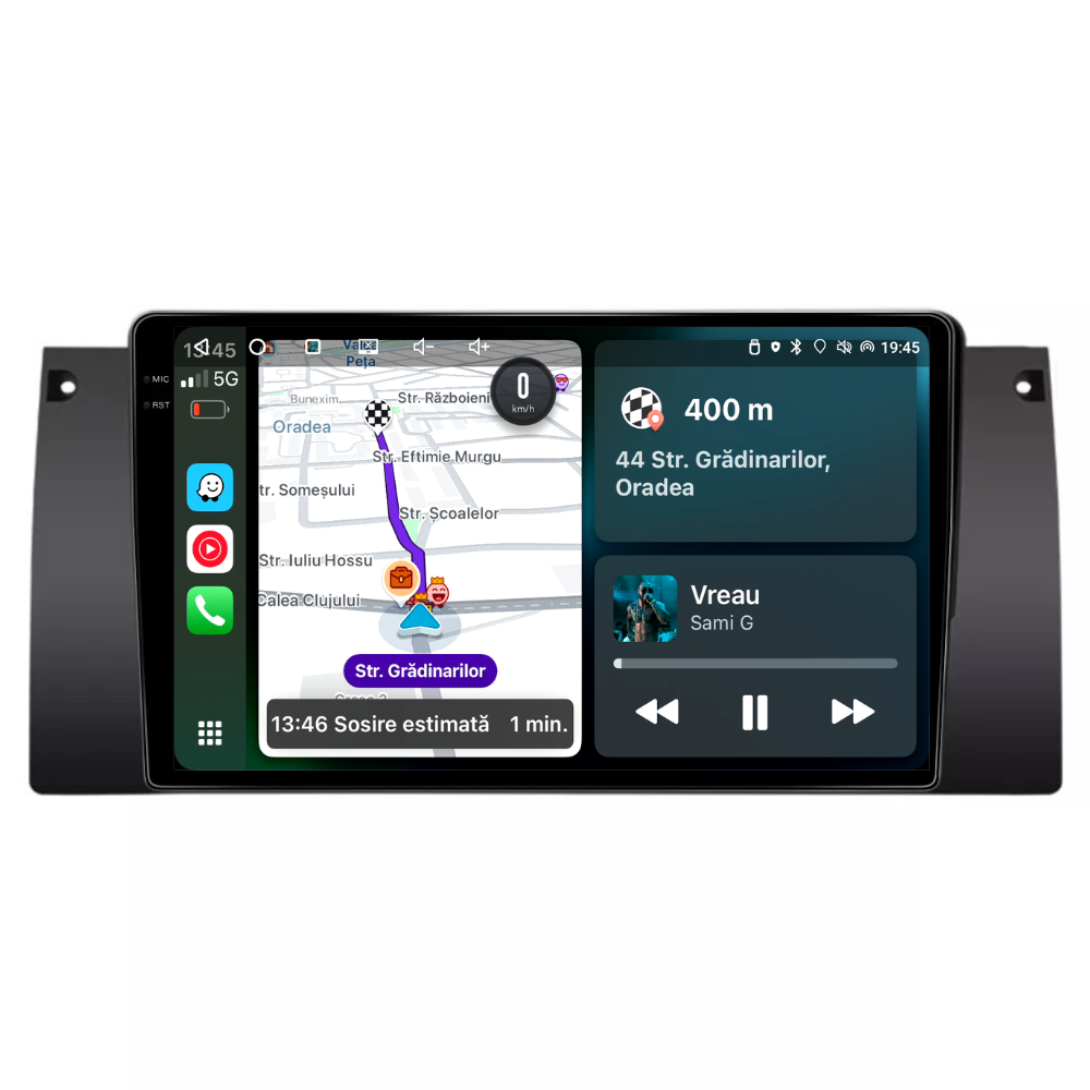Navigatie Bmw X5 E53 (2000-2006), Android, Ecran 9 inch, 6GB RAM 128GB, 8-core [2]