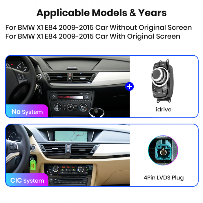 Navigatie Bmw X1 E84 (2009-2015), Android, 4GB 64GB, ecran 10.25 inch, sistem CIC [4]
