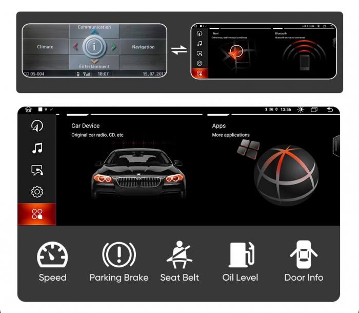Navigatie Bmw X1 F48 (2014-2016) Android, 4GB 64GB, sistem NBT [8]