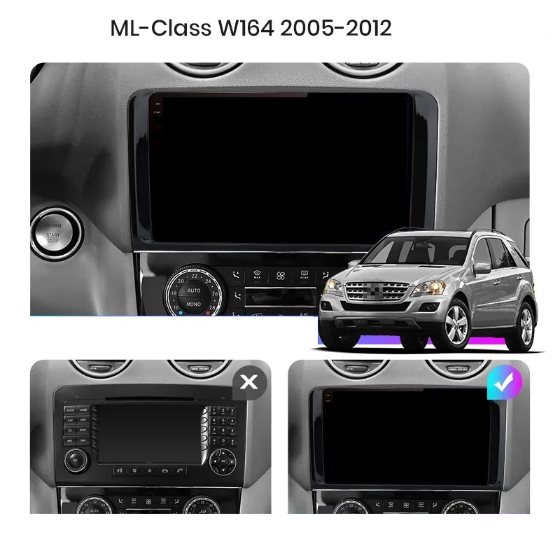 Navigatie Mercedes ML W164 2005-2012, Mercedes GL X164, Android 13,Ecran 2K, 4GB RAM 64GB, Octa Core, carplay /android auto [3]