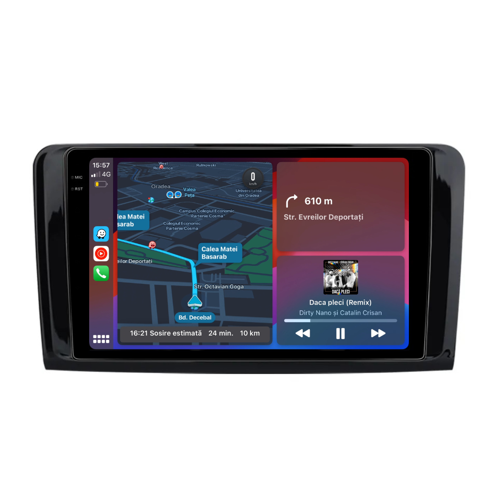 Navigatie Mercedes ML W164 2005-2012,Ecran 2K 9 inch, 8GB RAM 256GB, 8core [2]