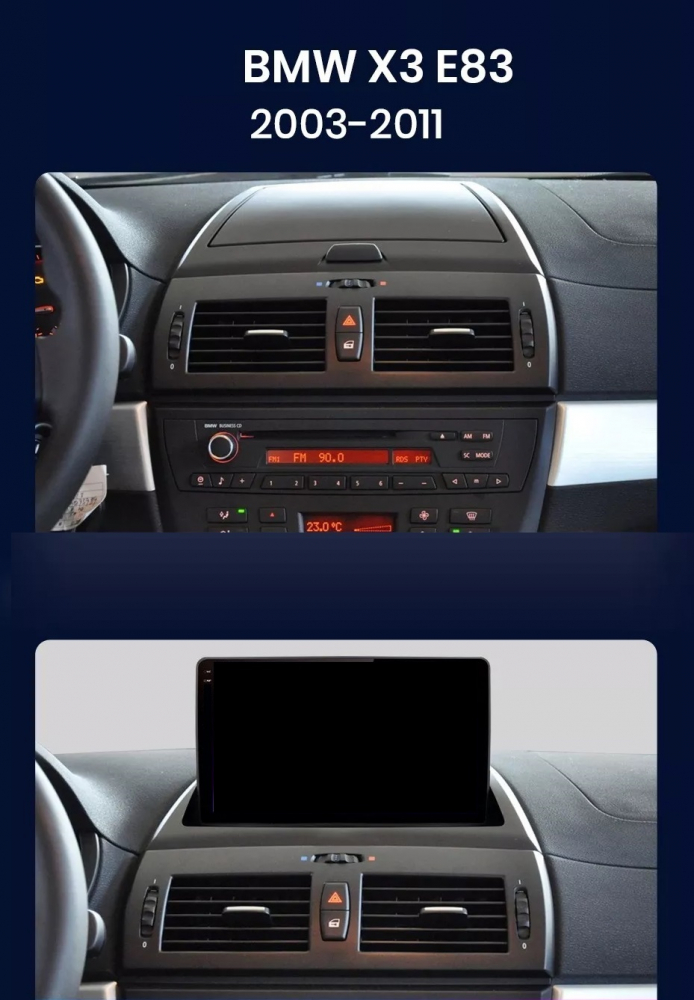 Navigatie Bmw X3 E83 (2003-2011), Android, Ecran 9 inch, 4GB RAM 64GB, 4-core [6]