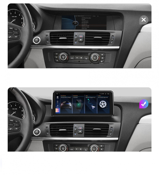 Navigatie BMW X4 F26 (2012-2017), Android, 4GB RAM 64GB, Ecran 10.25 inch, 8-core, sistem NBT [3]