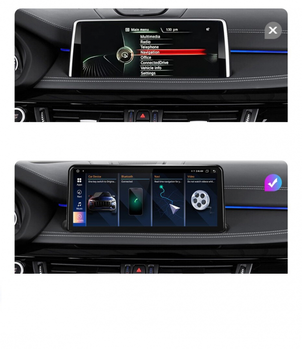 Navigatie Bmw X5 F15 (2013-2017), Android, 4GB RAM 64GB, 8-core, sistem NBT [3]