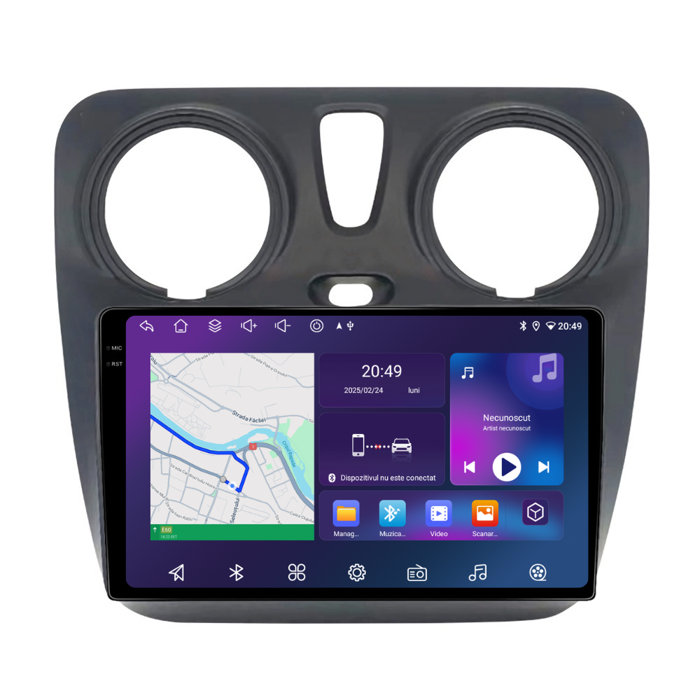Navigatie Dacia Dokker (2012-2020) Android, Ecran 9 inch, 6GB RAM 128GB, 8-core [1]