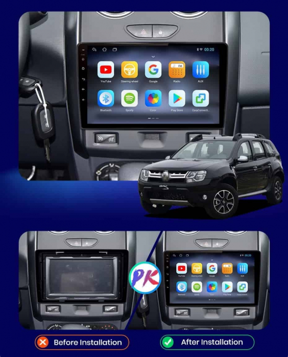 Navigatie Dacia Duster (2012-2019), Android, Ecran 9 inch, 6GB RAM 128GB, 8-core [7]