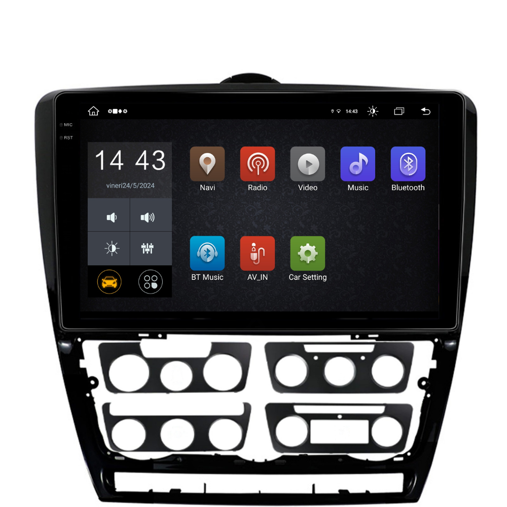 Navigatie Skoda octavia 2 2008-2013, Android 13,Ecran 2K, 4GB RAM 64GB, Octa Core, carplay /android auto [2]