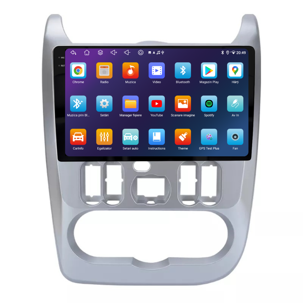 Navigatie Dacia Logan 1 (2008-2013), Android, Ecran 9 inch, 6GB RAM 128GB, 8-core [2]