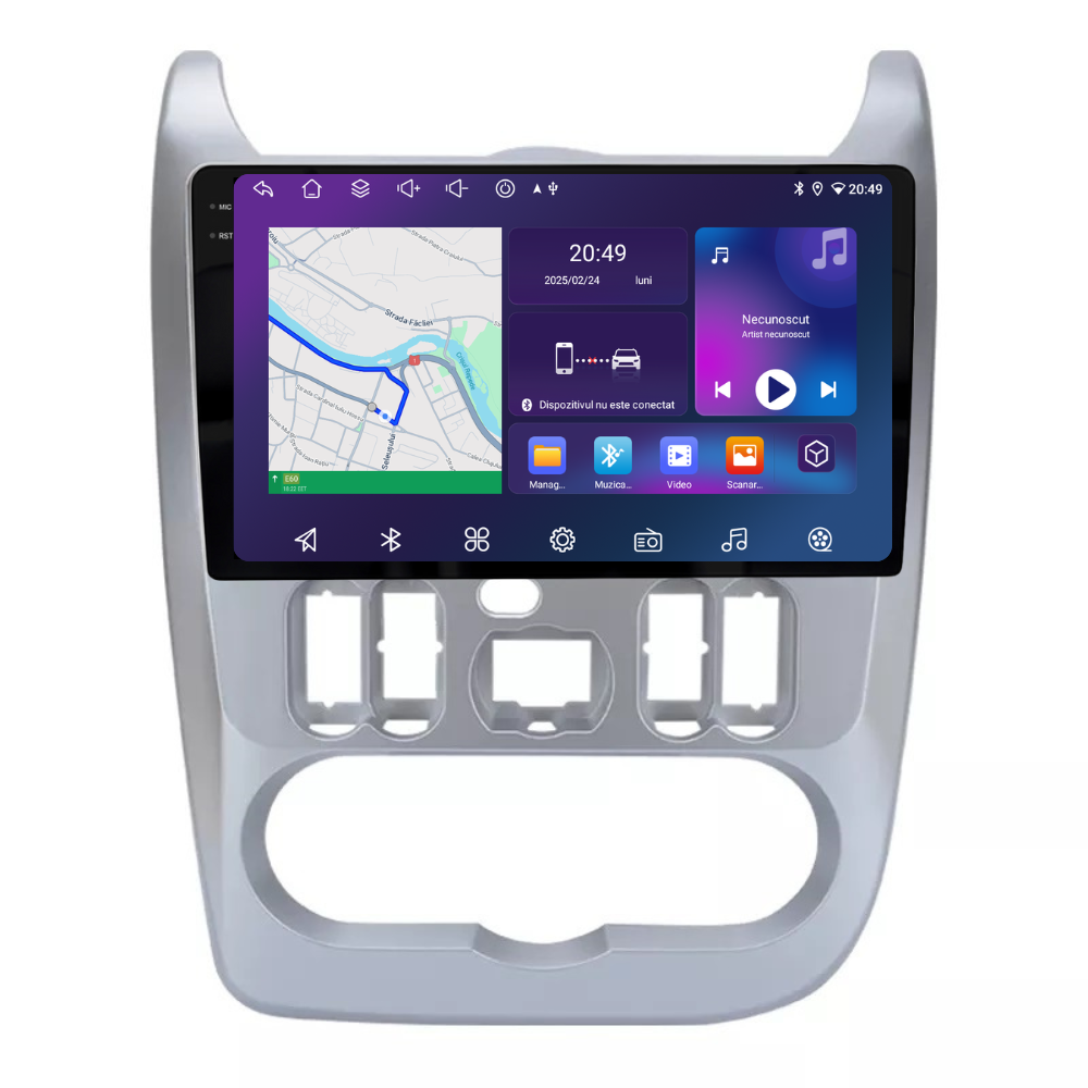Navigatie Dacia Logan 1 (2009-2013), Ecran 9 inch, 6GB RAM 128GB, 8-core [1]