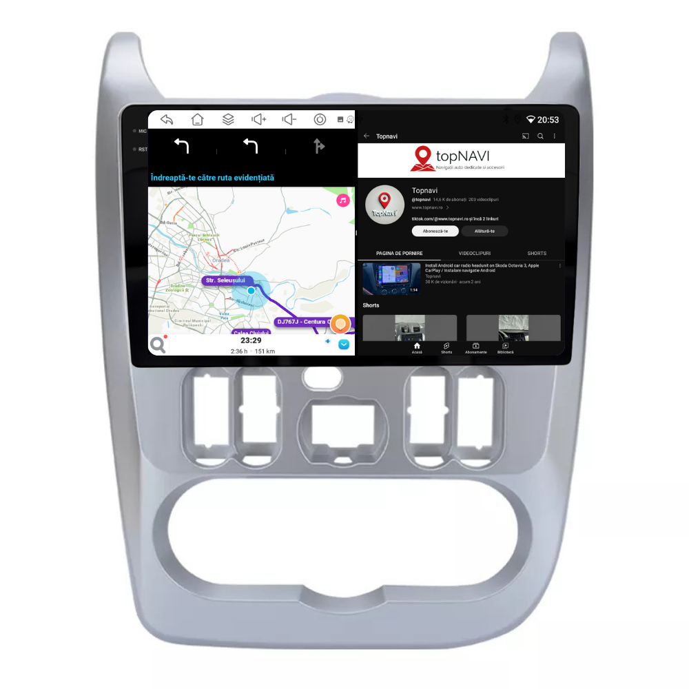 Navigatie Dacia Logan 1 (2009-2013), Ecran 9 inch, 6GB RAM 128GB, 8-core [5]