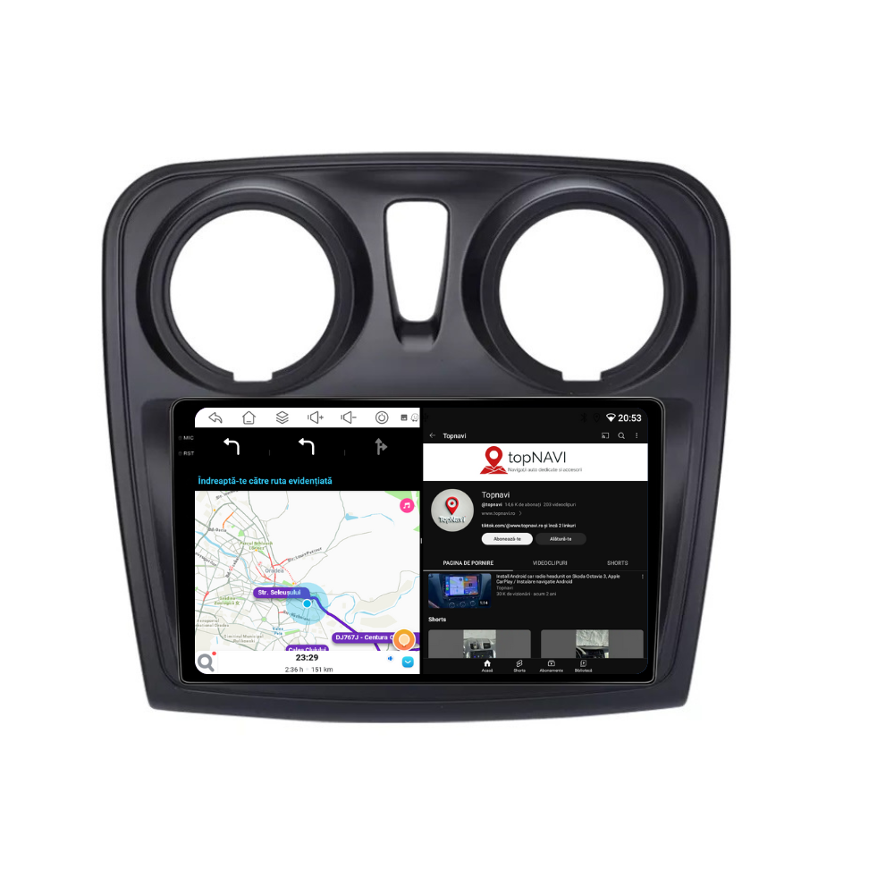 Navigatie Dacia Logan 2 (2012-2020), Android, Ecran 9 inch, 6GB RAM 128GB, 8-core [5]