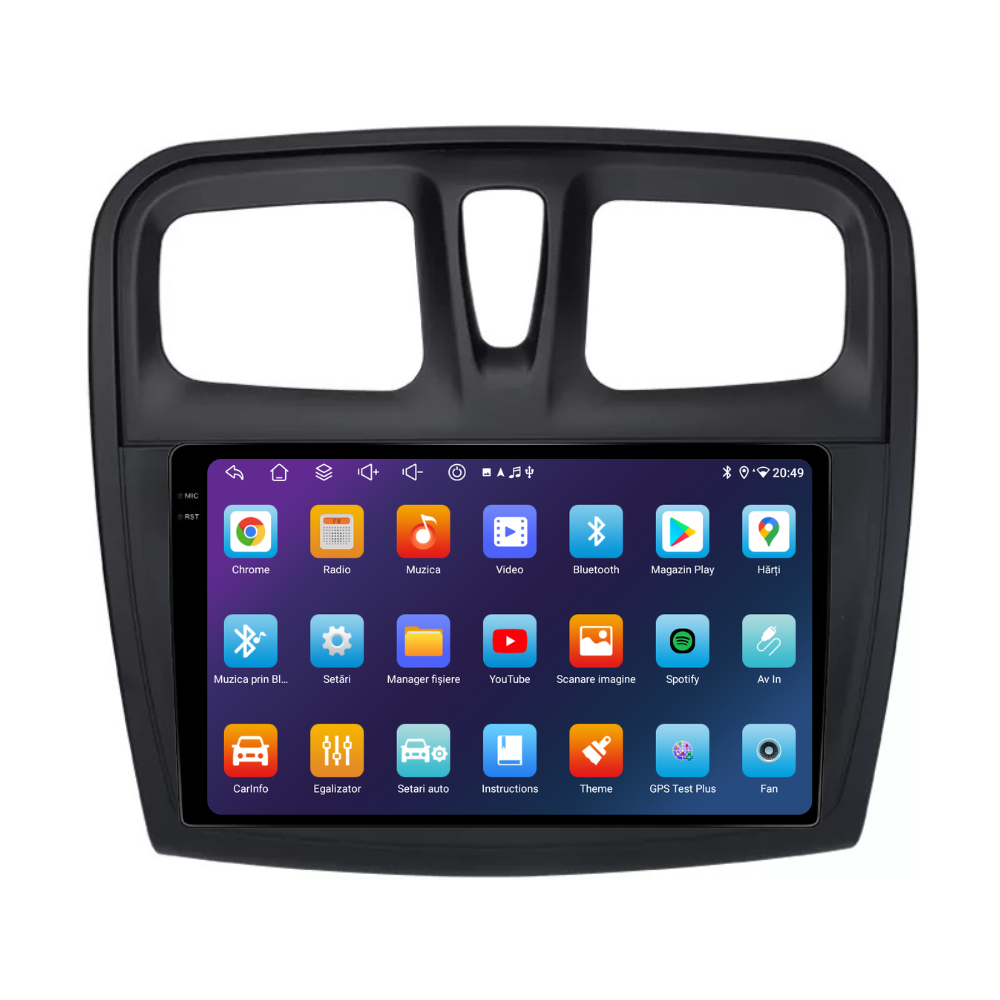 Navigatie Dacia Logan 2 (2012-2020), Android, Ecran 9 inch, 6GB RAM 128GB, 8-core [2]
