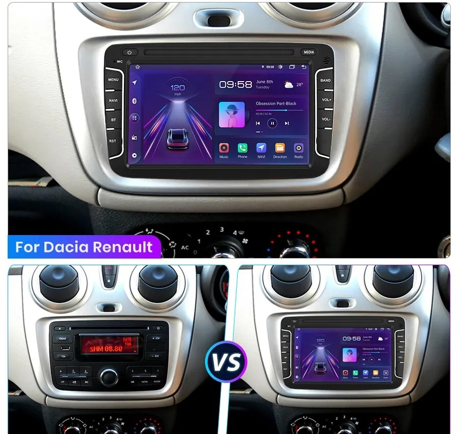 Navigatie Dacia Logan, Sandero, Duster, Android, 2GB RAM 32GB [3]
