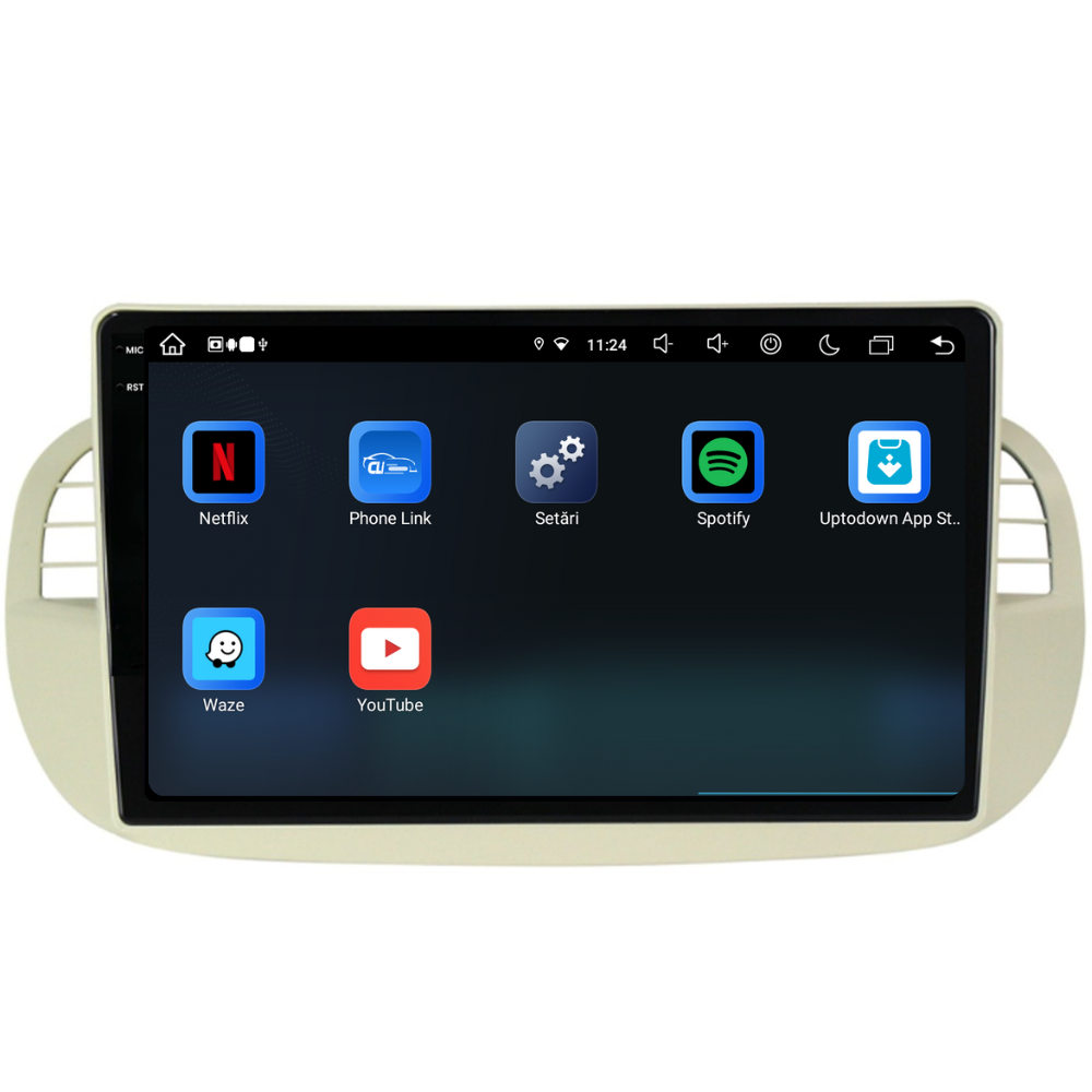 Navigatie Fiat 500 (2007-2015), Ecran 2K, 4GB RAM 64GB, 8-core [7]