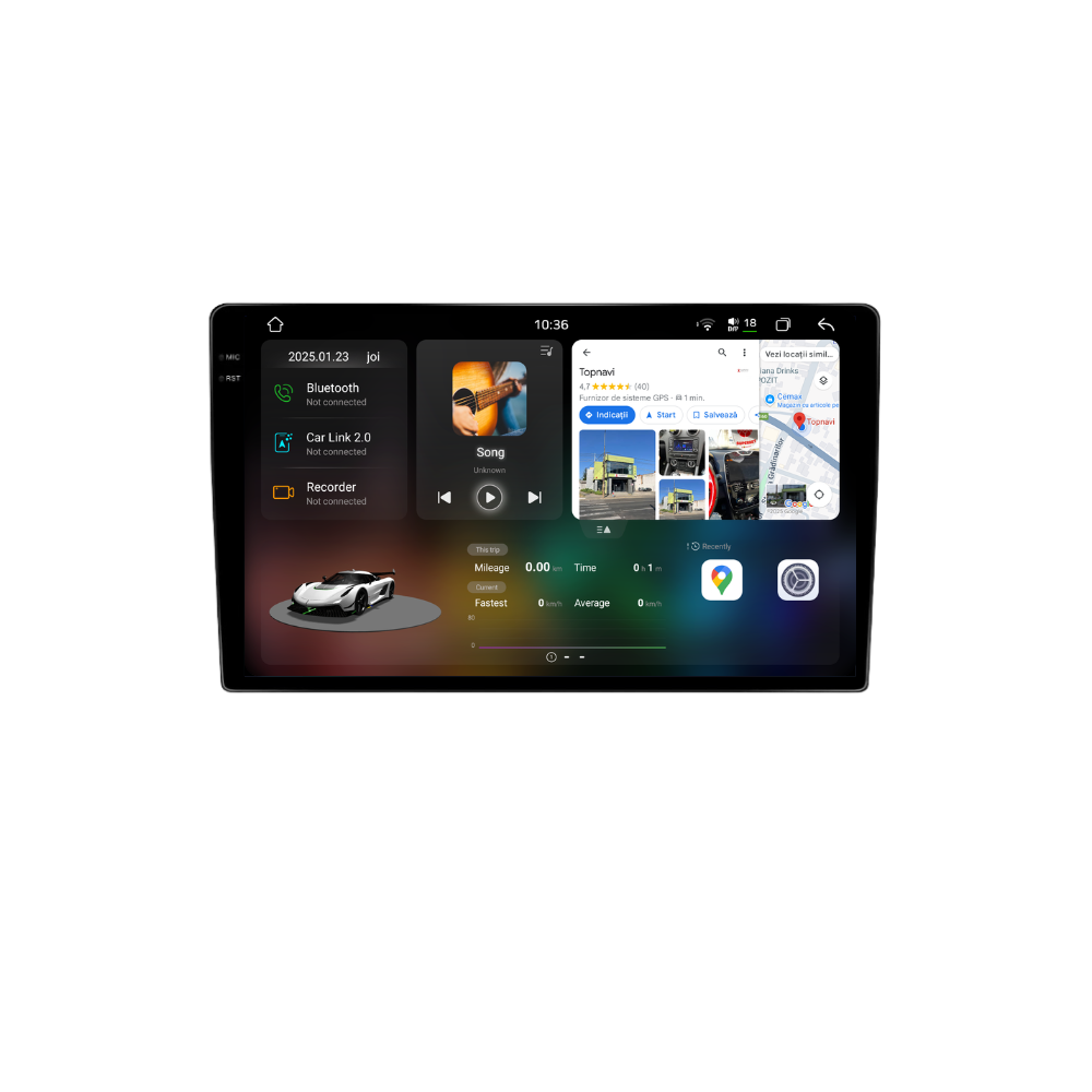 Navigatie Fiat 500L (2012-2017), Ecran 10 inch 2K, 12GB RAM 256GB, 8-core [1]