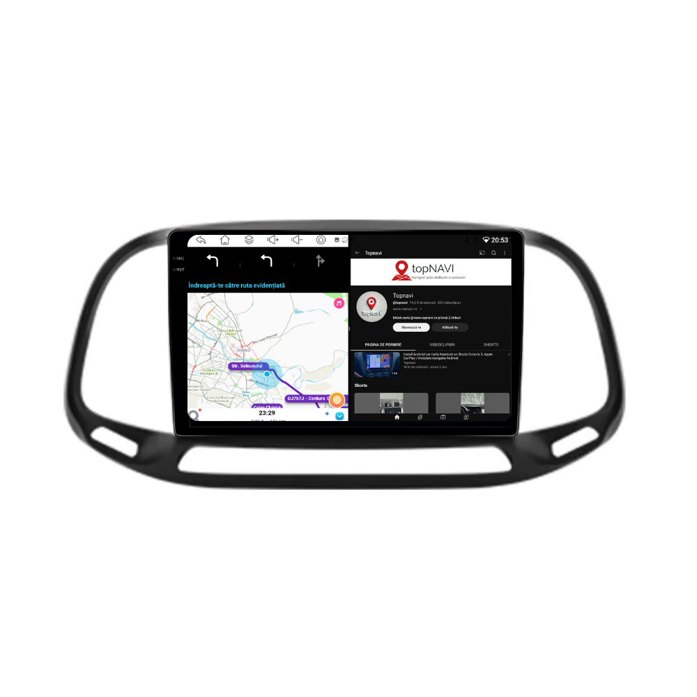Navigatie Fiat Doblo (2015-2019), Ecran 9 inch, 6GB RAM 128GB, 8-core [4]
