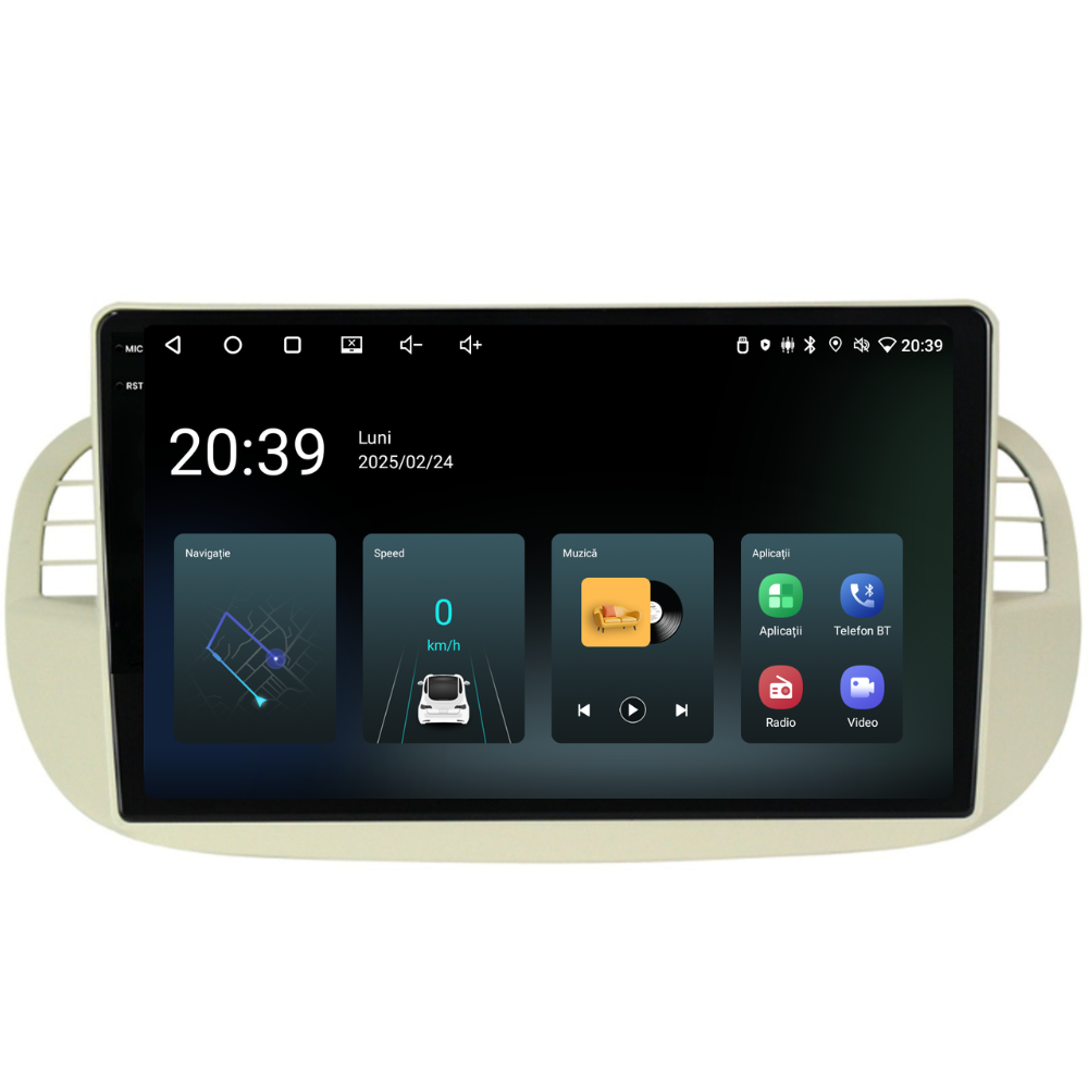 Navigatie Fiat 500 (2007-2015), Ecran 9 inch, 2GB RAM 32GB [5]