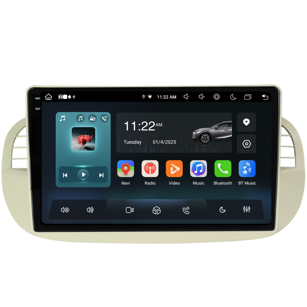 Navigatie Fiat 500 (2007-2015), Ecran 9 inch, 8GB RAM 256GB, 8-core [5]