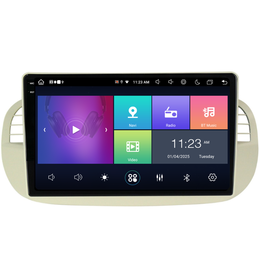 Navigatie Fiat 500 (2007-2015), Ecran 9 inch, 8GB RAM 256GB, 8-core [7]