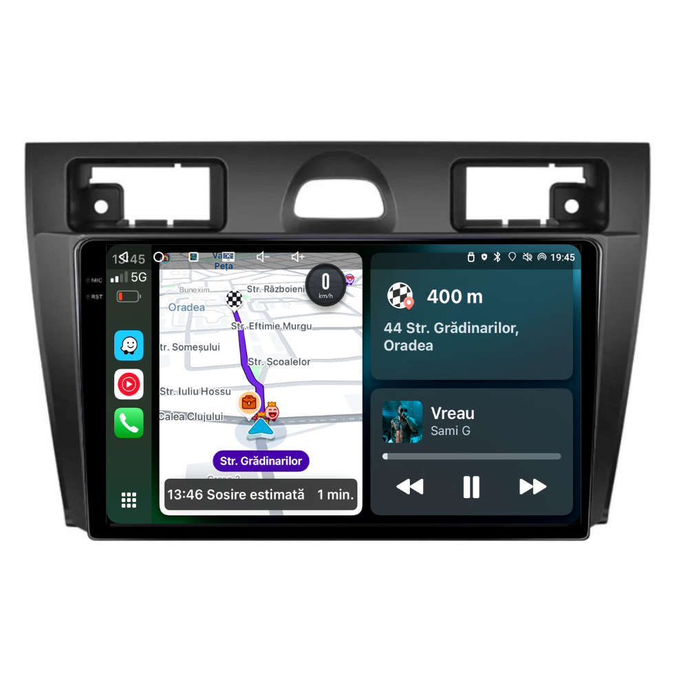 Navigatie Ford Fiesta (2002-2008), Android, Ecran 9 inch, 4GB RAM 64GB, 4-core [1]
