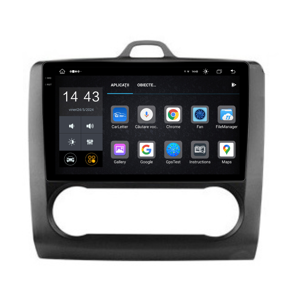 Navigatie Ford Focus 2004-2011, Android 13,Ecran 2K, 4GB RAM 64GB, Octa Core, carplay /android auto,rama negru clima [7]