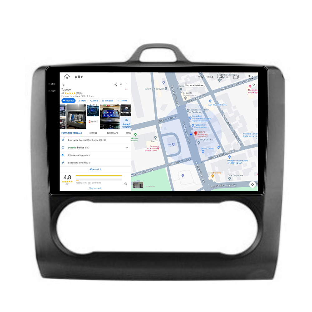 Navigatie Ford Focus 2004-2011, Android 13,Ecran 2K, 4GB RAM 64GB, Octa Core, carplay /android auto,rama negru clima [8]