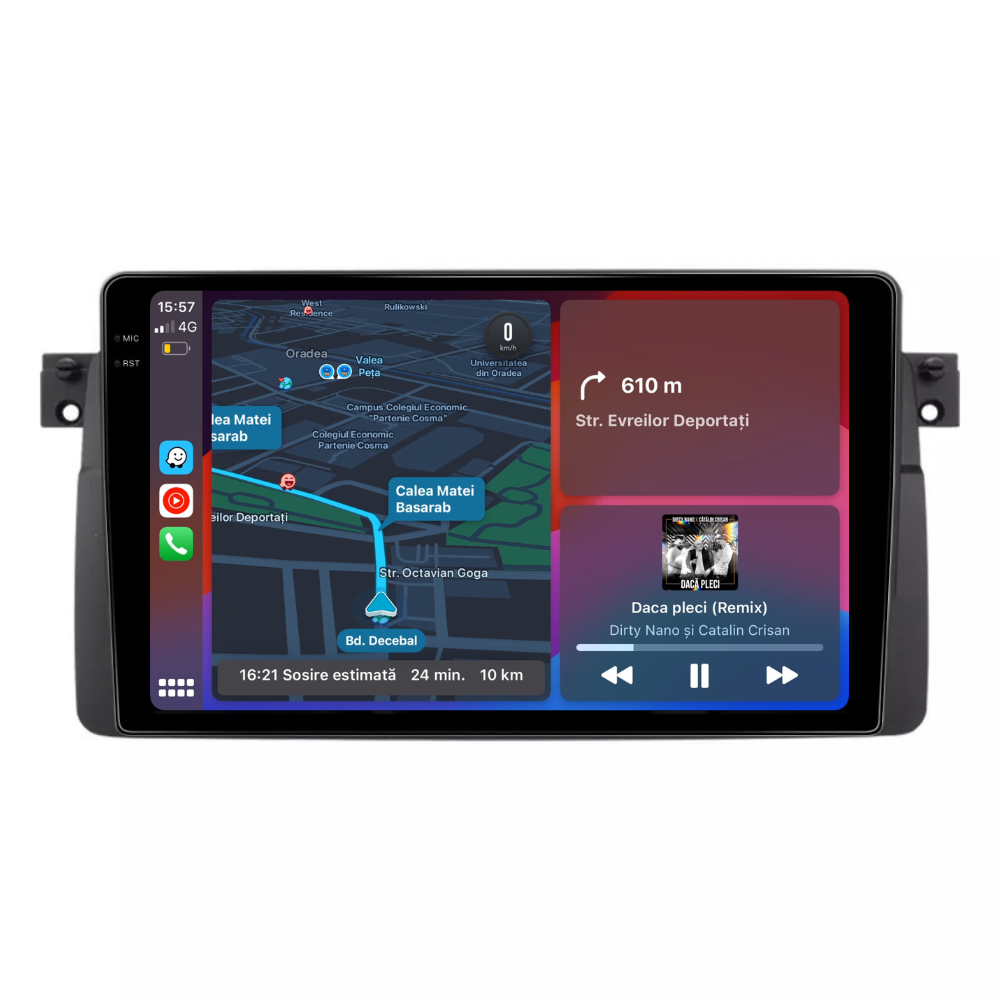 Navigatie Bmw seria 3 e46, Android 13,Ecran 2K, 4GB RAM 64GB, Octa Core, carplay /android auto [6]