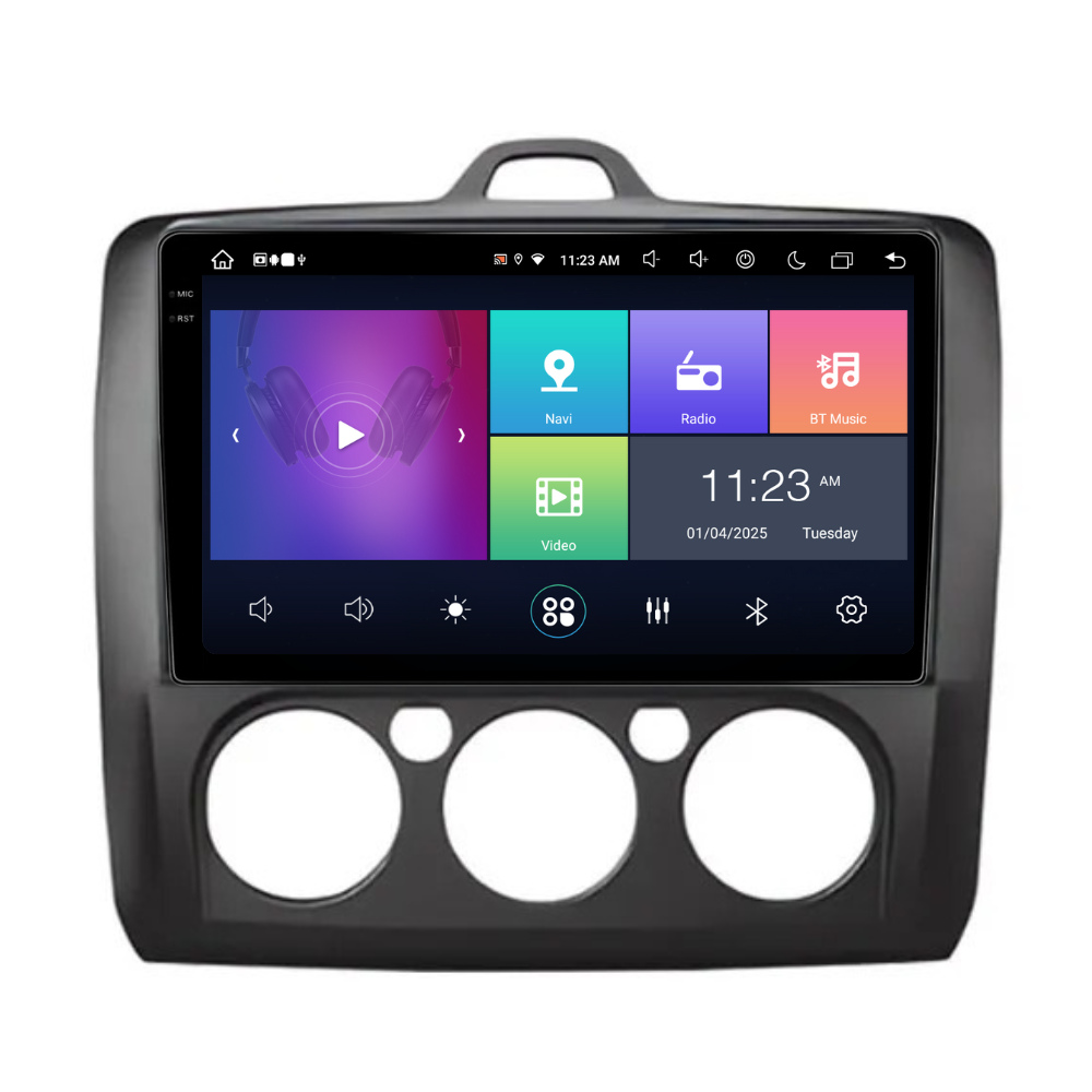 Navigatie Ford Focus 2004-2011, Android 13,Ecran 2K, 8GB RAM 256GB, Octa Core, carplay /android auto,rama negru AC [1]