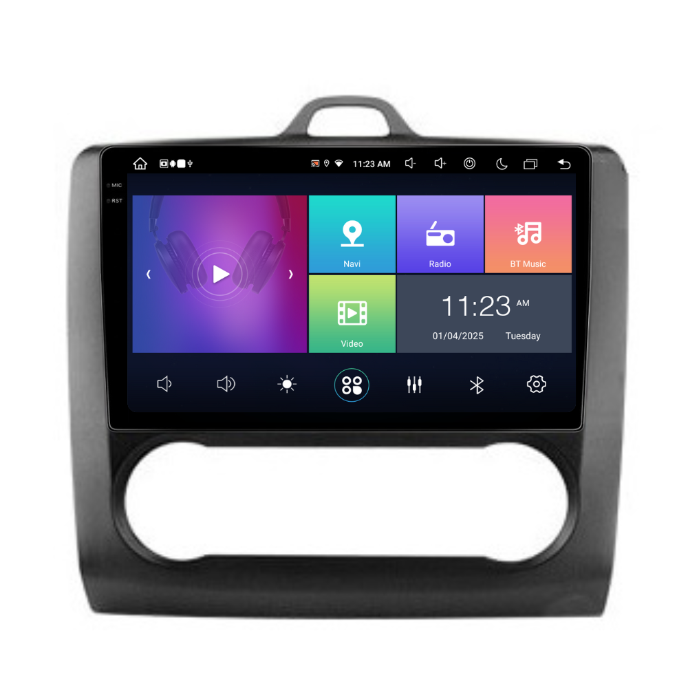Navigatie Ford Focus 2004-2011, Android 13,Ecran 2K, 8GB RAM 256GB, Octa Core, carplay /android auto,rama negru clima [1]