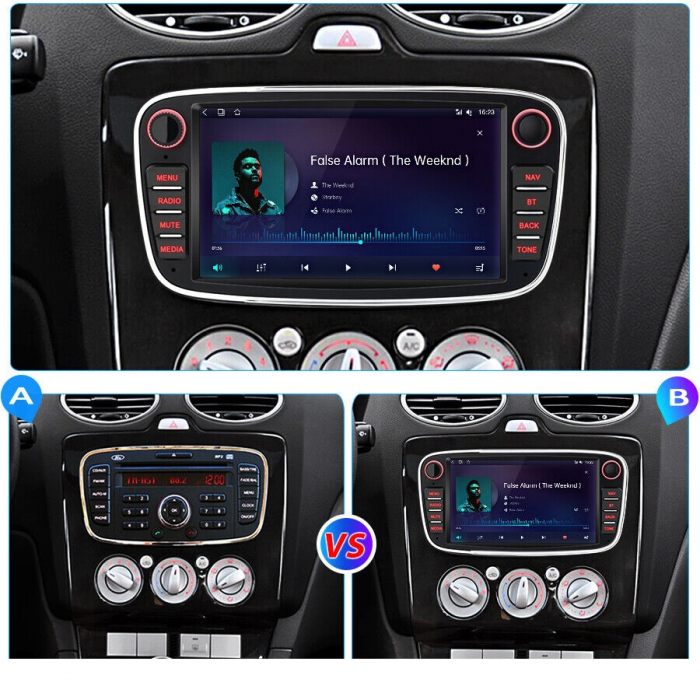 Navigatie Ford Galaxy (2006-2014), Android, 1GB RAM 32GB, negru [3]