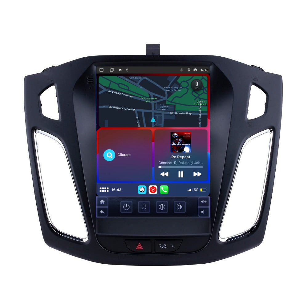 Navigatie Ford Focus MK3 (2012-2017),Ecran Tesla 9.7 inch,  Android, 4GB RAM 64GB, carplay / android auto, waze [2]