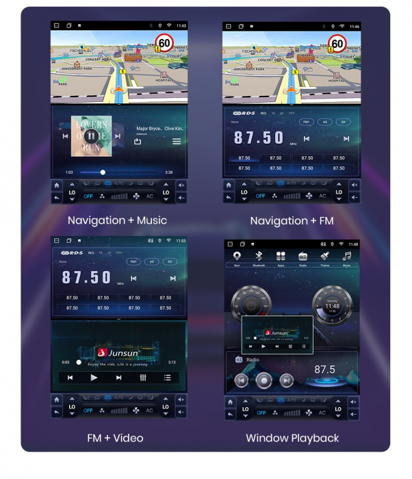 Navigatie Volkswagen Tiguan (2007-2016),Ecran Tesla 9.7 inch,  Android, 4GB RAM 64GB, carplay / android auto, waze [5]