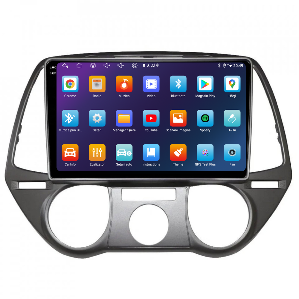 Navigatie Hyundai I20 (2008-2014), Ecran 9 inch, 4GB RAM 64GB, 8-core [4]